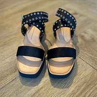 panko stud midnight calf hair