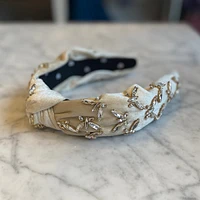 ivory butterfly jeweled headband