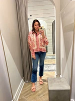 printed button down  shirt