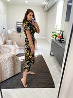 night bloom floral midi dress