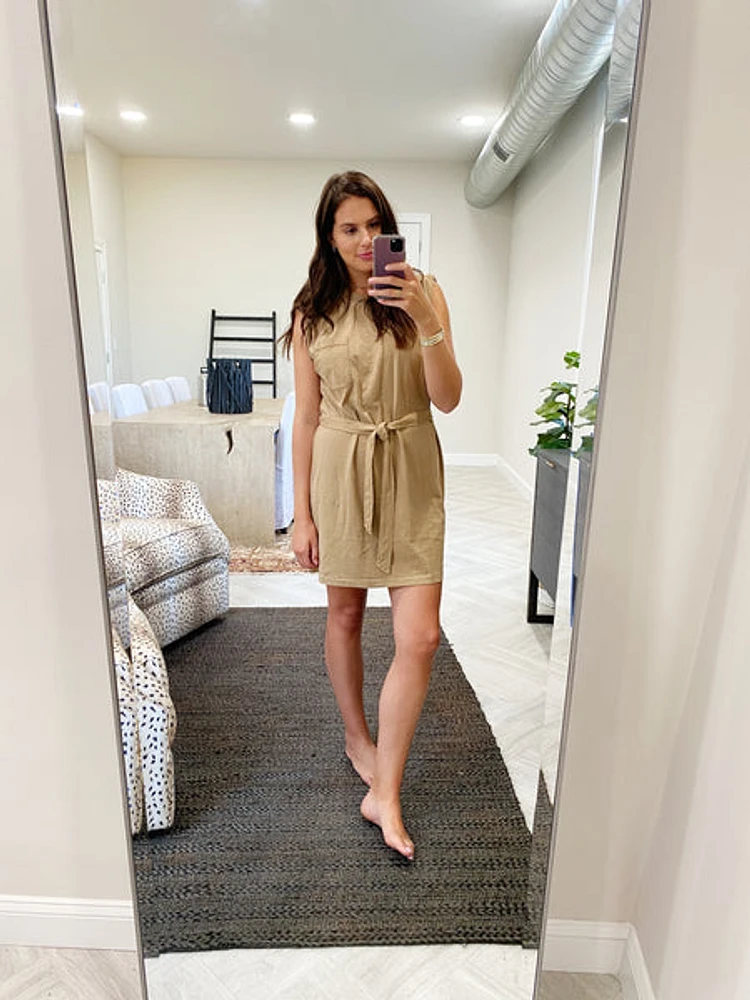 jordana rolled sleeve dress