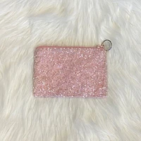 pink gold stars coin purse