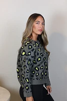 neon leo sweater