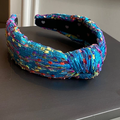 shimmer confetti knotted headband