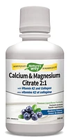 NATURE'S WAY Calcium & Magnesium Citrate 2:1 (Blueberry - 500 ml)