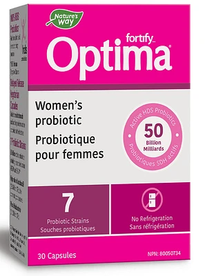 NATURE'S WAY Fortify Optima Women's 50 Billion (Shelf Stable - 30 veg caps)