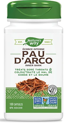 NATURE'S WAY Pau D’Arco Inner Bark (100 caps)