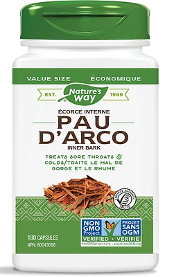 NATURE'S WAY Pau D'Arco ( 180 veg caps )