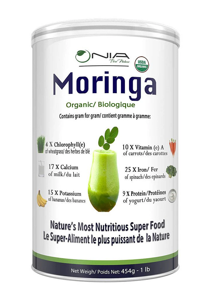 NIA PURE NATURE Organic Moringa Powder (454 gr)