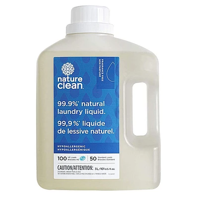 NATURE CLEAN Liquid Laundry Fragrance Free (18.9 Litres)