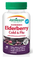 JAMIESON Elderberry Cold & Flu (Elderberry - 60 gummies)