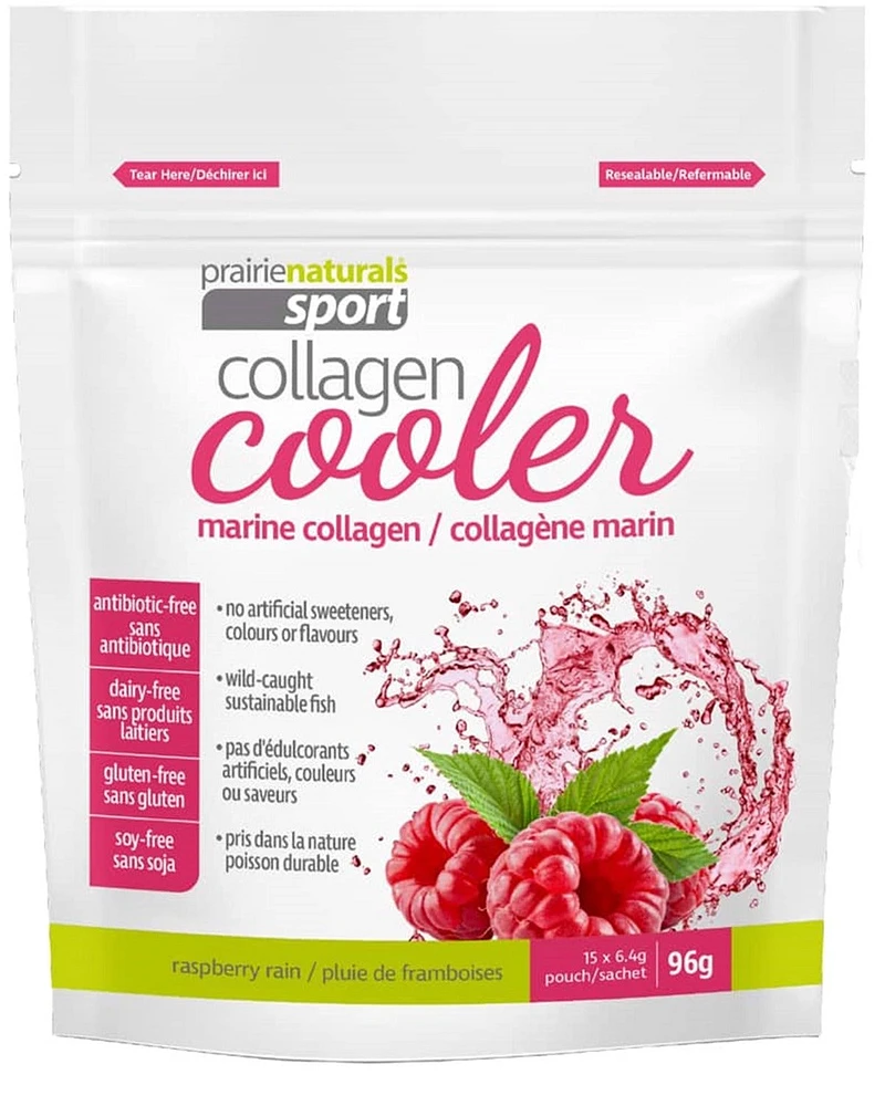 PRAIRIE NATURLAS Sport Collagen Cooler (raspberry rain 15 x 6.4g)