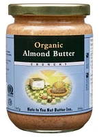 NUTS TO YOU Organic Almond Butter (Crunchy - 365 gr)