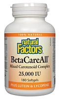 NATURAL FACTORS BetaCareAll ( 25,000IU - 180 caps)