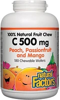 NATURAL FACTORS Vitamin C Peach (500 mg - 180 chews)