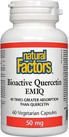 NATURAL FACTORS Bioactive Quercetin EMIQ (50 mg - 60 veg caps)