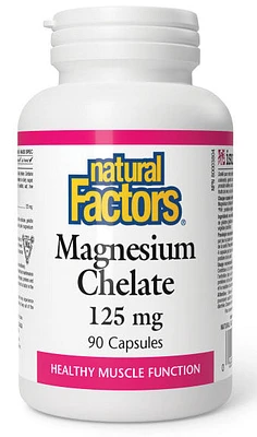 NATURAL FACTORS Magnesium Chelate (125 mg - 90 caps)