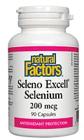 NATURAL FACTORS Seleno Excell Selenium ( 200 mcg - 90 caps)
