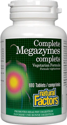 Natural Factors Complete Megazymes (180 tabs)