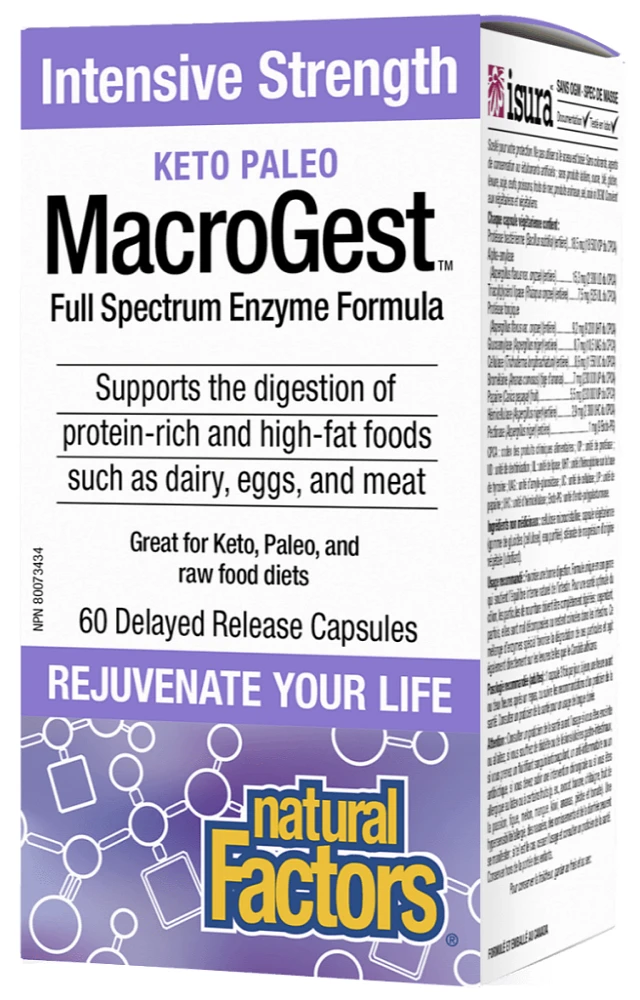 Natural Factors Keto Paleo Macrogest (60 DR Capusles)