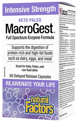 Natural Factors Keto Paleo Macrogest (60 DR Capusles)