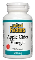NATURAL FACTORS Apple Cider (500mg – 90 caps)