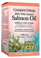 NATURAL FACTORS Wild Alaskan Salmon Oil (1300 mg