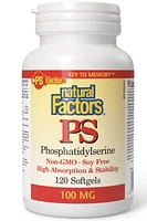 NATURAL FACTORS PS - Phosphatidylserine ( 100 mg - 120 sgels)