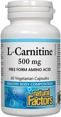 NATURAL FACTORS L-Carnitine (500 mg - 60 veg caps)