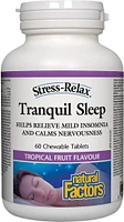 NATURAL FACTORS Tranquil Sleep (Tropical Fruit - 60 chewables)