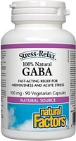 NATURAL FACTORS STRESS RELAX Gaba (100 mg - 90 v-caps)
