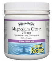 NATURAL FACTORS Magnesium Citrate (Berry - 250 gr)