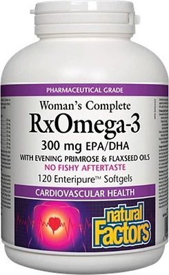 NATURAL FACTORS RxOmega-3 for Women (300 mg - 120 sgels)