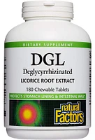 NATURAL FACTORS DGL Licorice Root (400 mg - 180 chews)