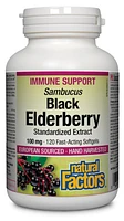 NATURAL FACTORS Black Elderberry (100 mg