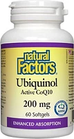 NATURAL FACTORS Ubiquinol CoQ10 (200 mg - 60 sgels)