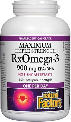 NATURAL FACTORS RxOmega-3 (900 mg - 150 sgels)