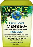 WHOLE EARTH & SEA Mens Multi & Mineral 50 + (60 tabs)