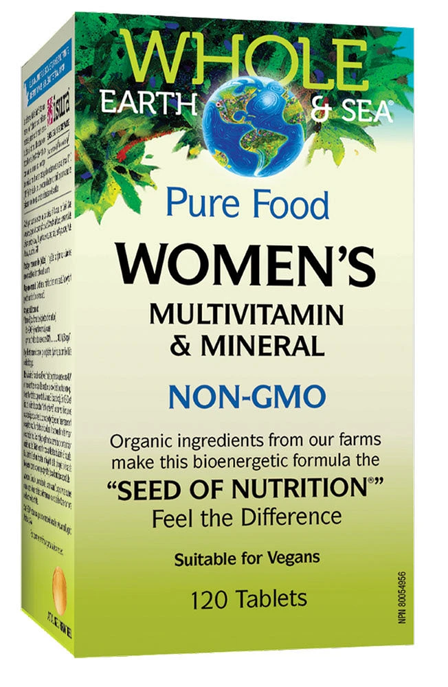 WHOLE EARTH & SEA Womens Multivitamin & Mineral (120 tabs)