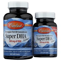CARLSON Super DHA Gems (60 +20 sgels)