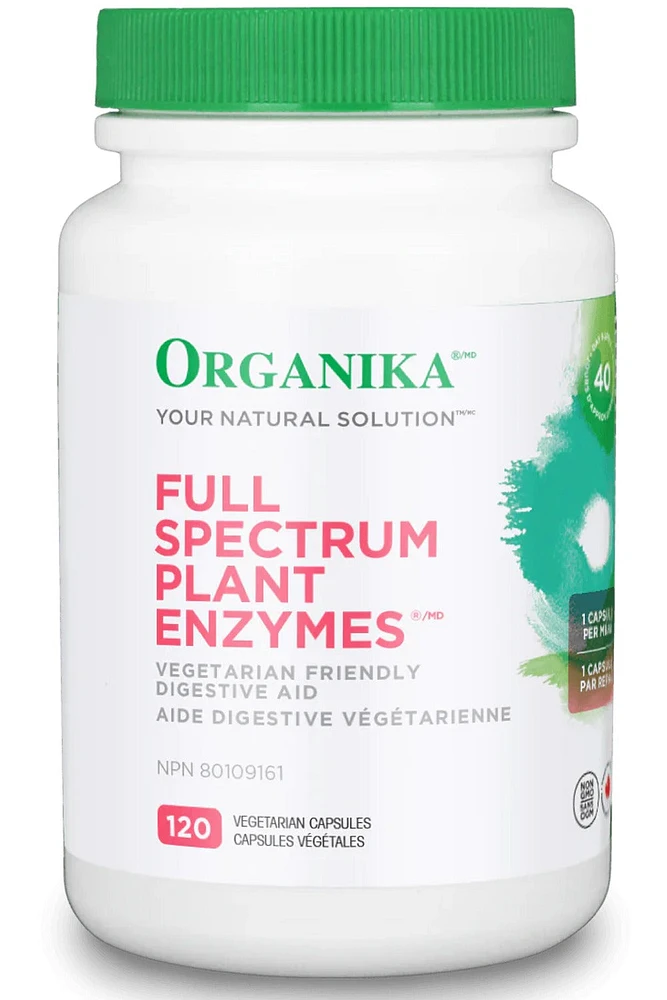 ORGANIKA Full Spectrum Plant Enzymes (120 vcaps)