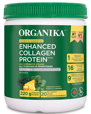 ORGANIKA Enhanced Collagen Power Greens (220 g)