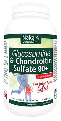 NAKA Glucosamine & Chondroitin Sulfate 90+ ( 250 caps)