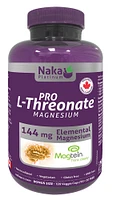 NAKA Platinum Pro L-Threonate Magnesium (144 mg - 120 veg caps)