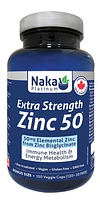 NAKA PLATINUM Extra Strength Zinc (50 mg - 150 veg caps)