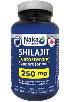 NAKA Platinum Shilajit (250 mg - 120 veg caps)