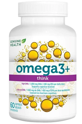 GENUINE HEALTH Omega3+ THINK (60 softgels)