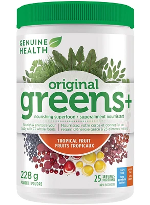 GENUINE HEALTH Greens+ Original (Tropical Fruit -  25 servings)