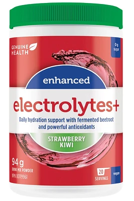 GENUINE HEALTH Enhanced Electrolytes+ (Strawberry Kiwi - 94 gr)