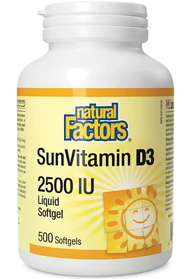 NATURAL FACTORS SunVitamin D3 (2500 IU